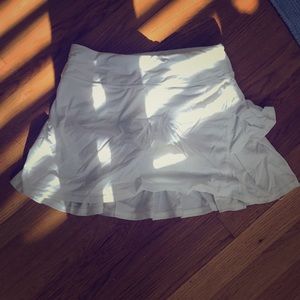 White lululemon tennis or workout skirt